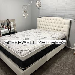 New Queen Bed Frame With Mattress