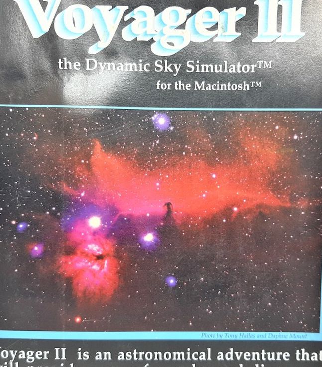 Voyager II the Dynamic Sky Simulator CDROM by Carina Software for MAC 2.0 ~ 1994