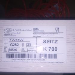 Pall Co. Seitz K700 G282 Filters