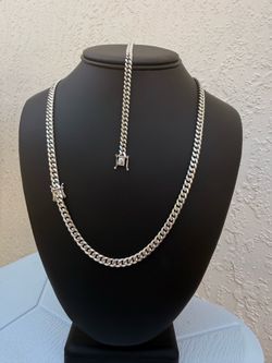 Cadena y Manilla de Plata 925