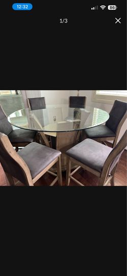 Dining table with 6 chairs