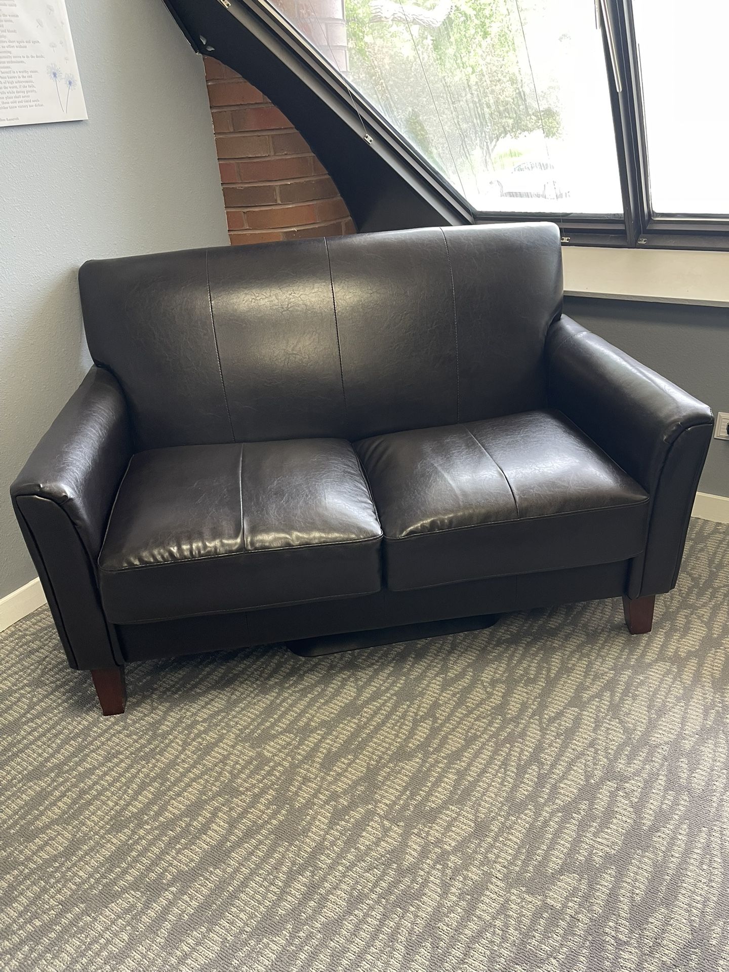 Dark brown Love seat