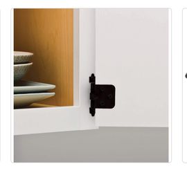 Four packs of 10 self closing black hinges brand new in the pack $10 each