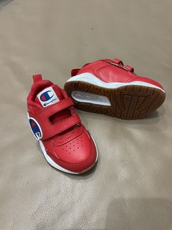 Champion Toddler 5. 93 Eighteen Classic Sneakers Shoes RED LEATHER