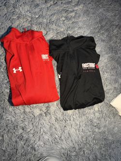Under Armour Frostburg State Football Quarter Zips (2) – Red & Black