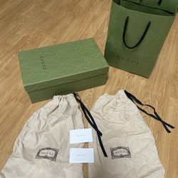 Like new Authentic Gucci box and shopping bag ONLY!