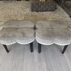 2 Designer Ottomans