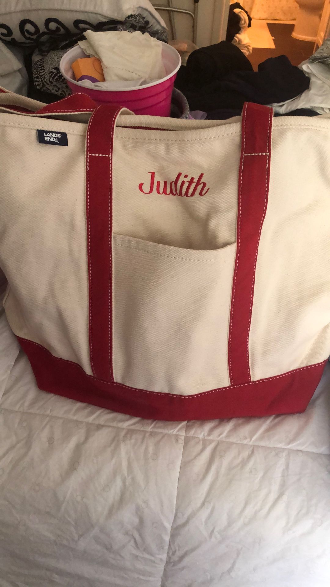 Lands End Canvas Tote Bag