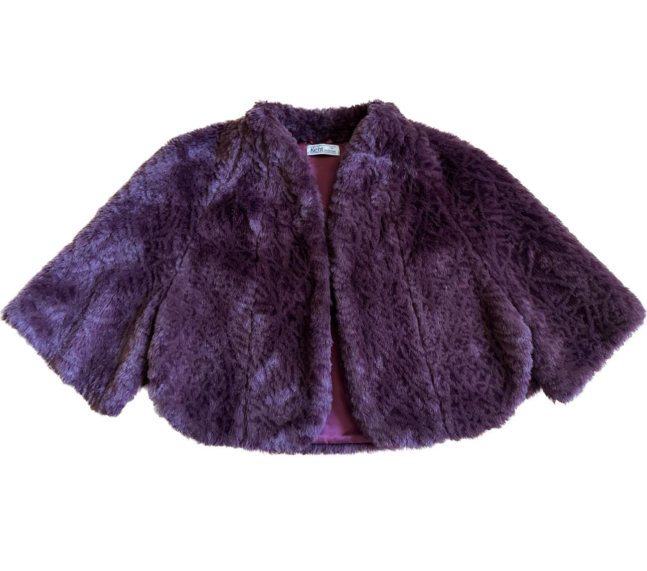Women’s Faux Fur Poncho Coat Jacket