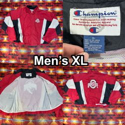 The Ohio State University Buckeyes Vintage 90’s Champion Windbreaker Mens XL