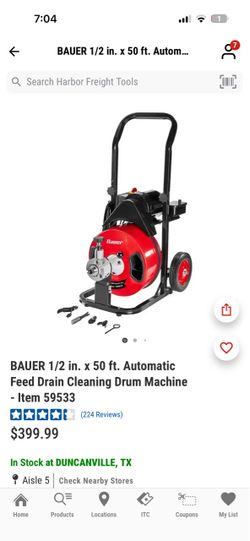 Drain auger