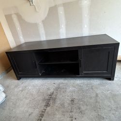 Black Wood Tv Stand
