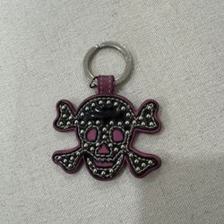 Coach Skull Keychain