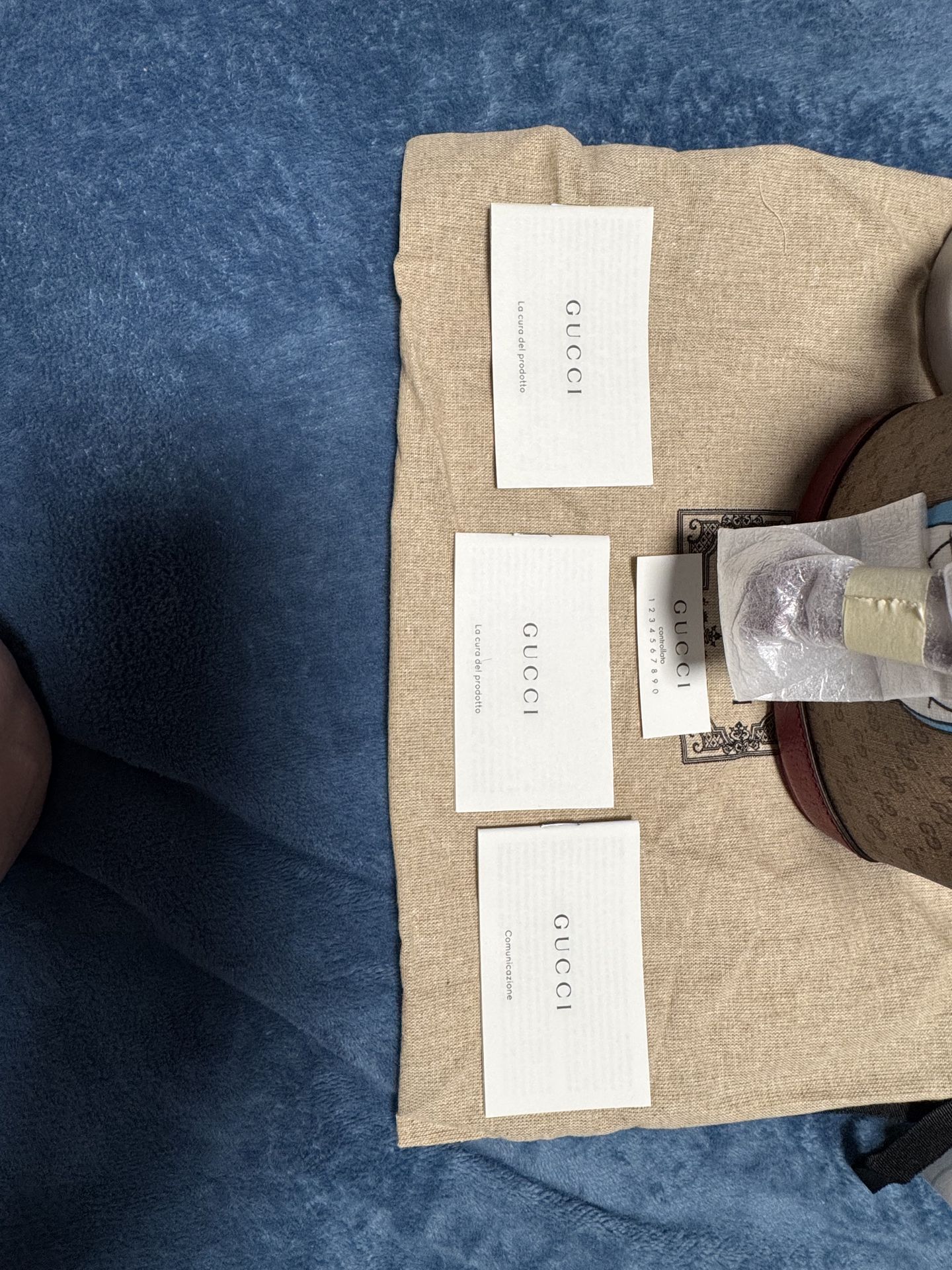 Gucci Drawstring Pochette Doraemon Micro GG Brown Red Crossbody Bag Multicolor $700 or best offer!