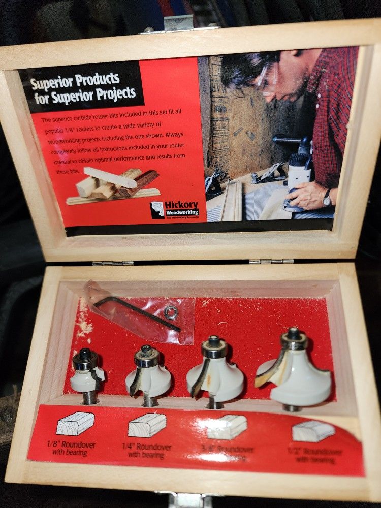 Hickory Woodworking Router Bits