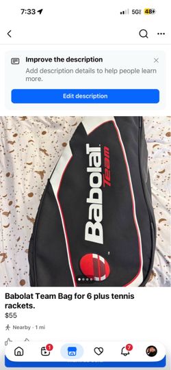 Babolat Team Tennis Bag.