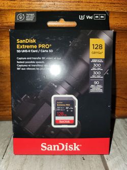 SanDisk - Extreme PRO 128GB SD UHS-II V90 Card