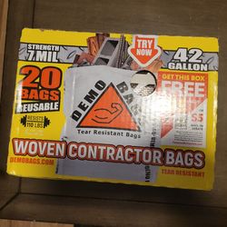 Woven Contractor Demo Bags 42-Gallon (20-Bags)