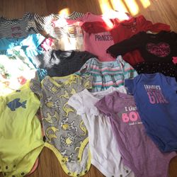 15 6/9 Month Onesies