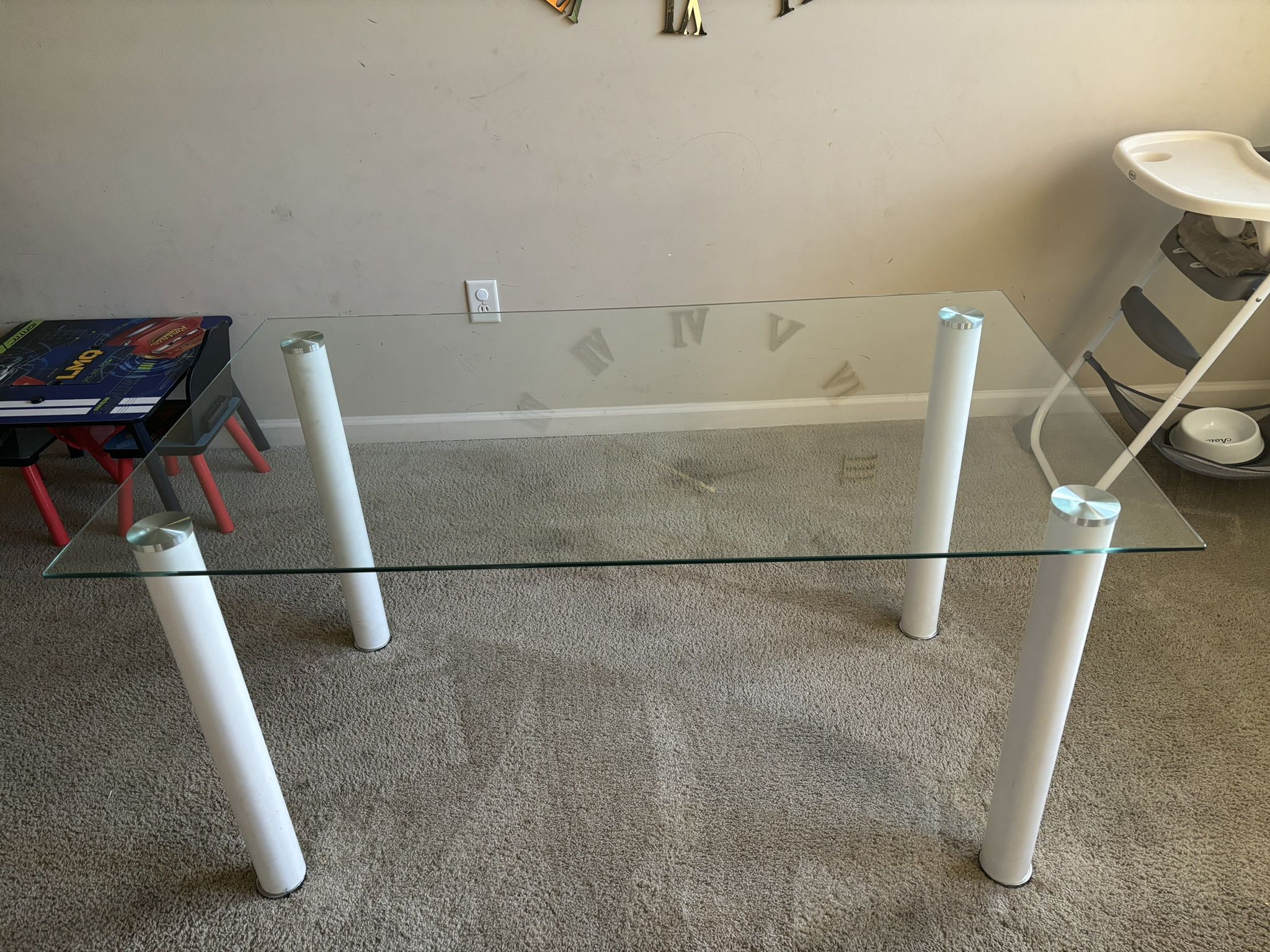 Glass Dining Table (No Chairs) (Must Go By 5/1)