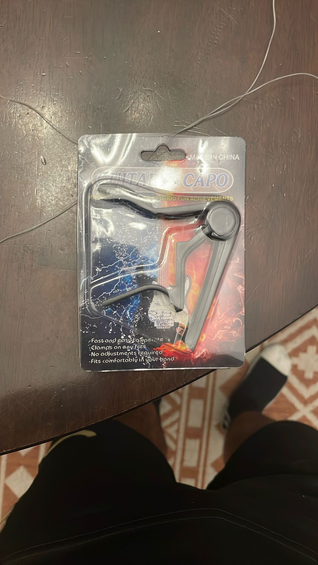 Black Guitar Capo Acoustic Trigger