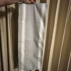 Gray & White Table Runner 