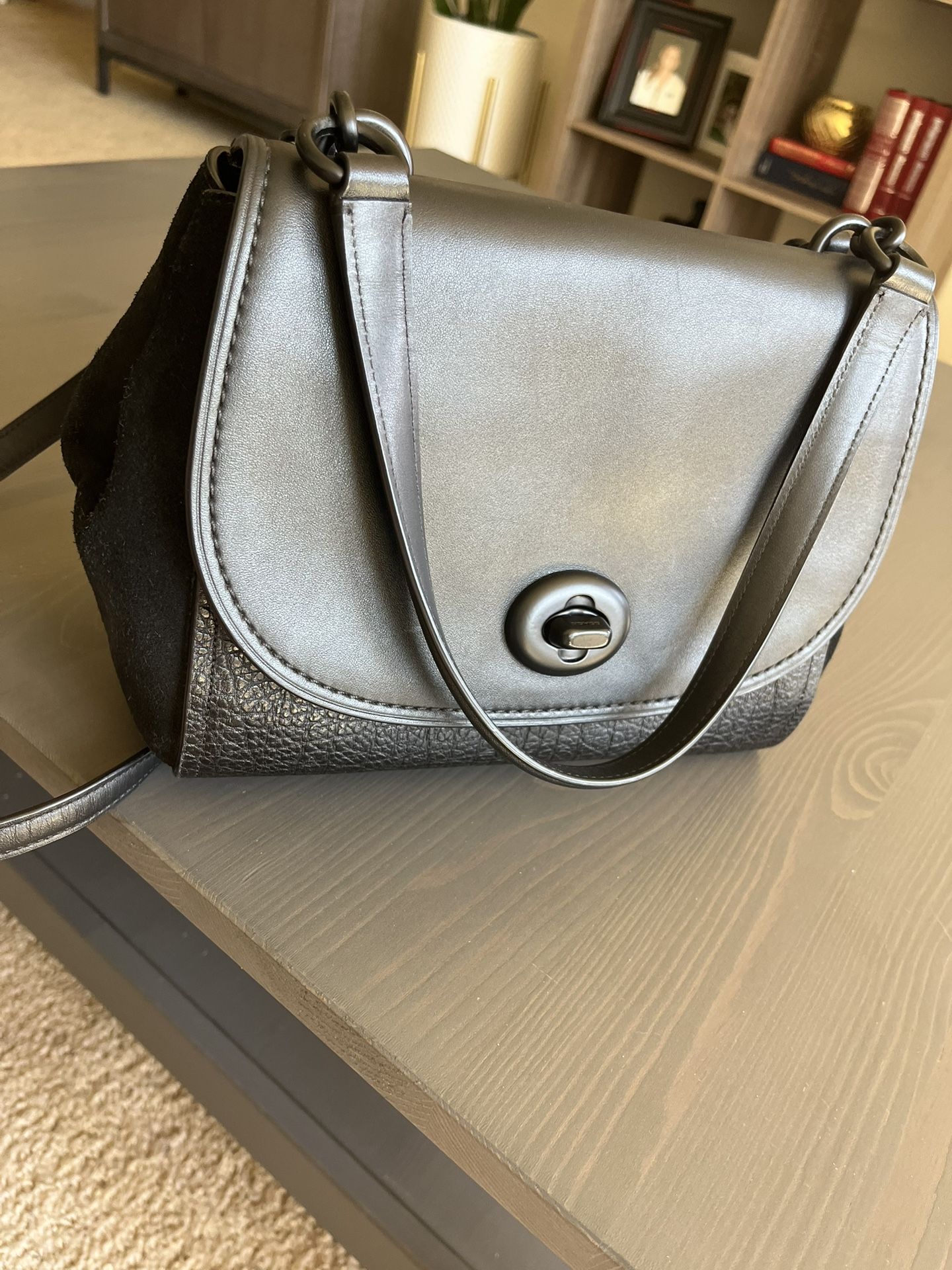 Black Leather Purse Coach