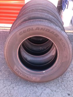 4 new. 2026  245 70 R 18 Yokohama Geolander GO57 0-miles. $400  list $889