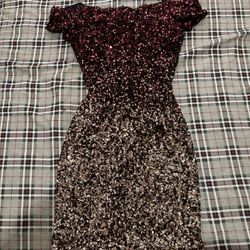 Off The Shoulder Sequin Dress