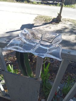 Crystal Fiori For Serving Tray 10x10 $8