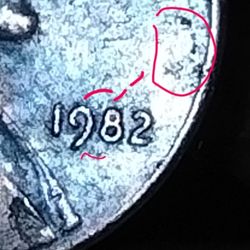 1982 D Sm Date Missing D Penny 