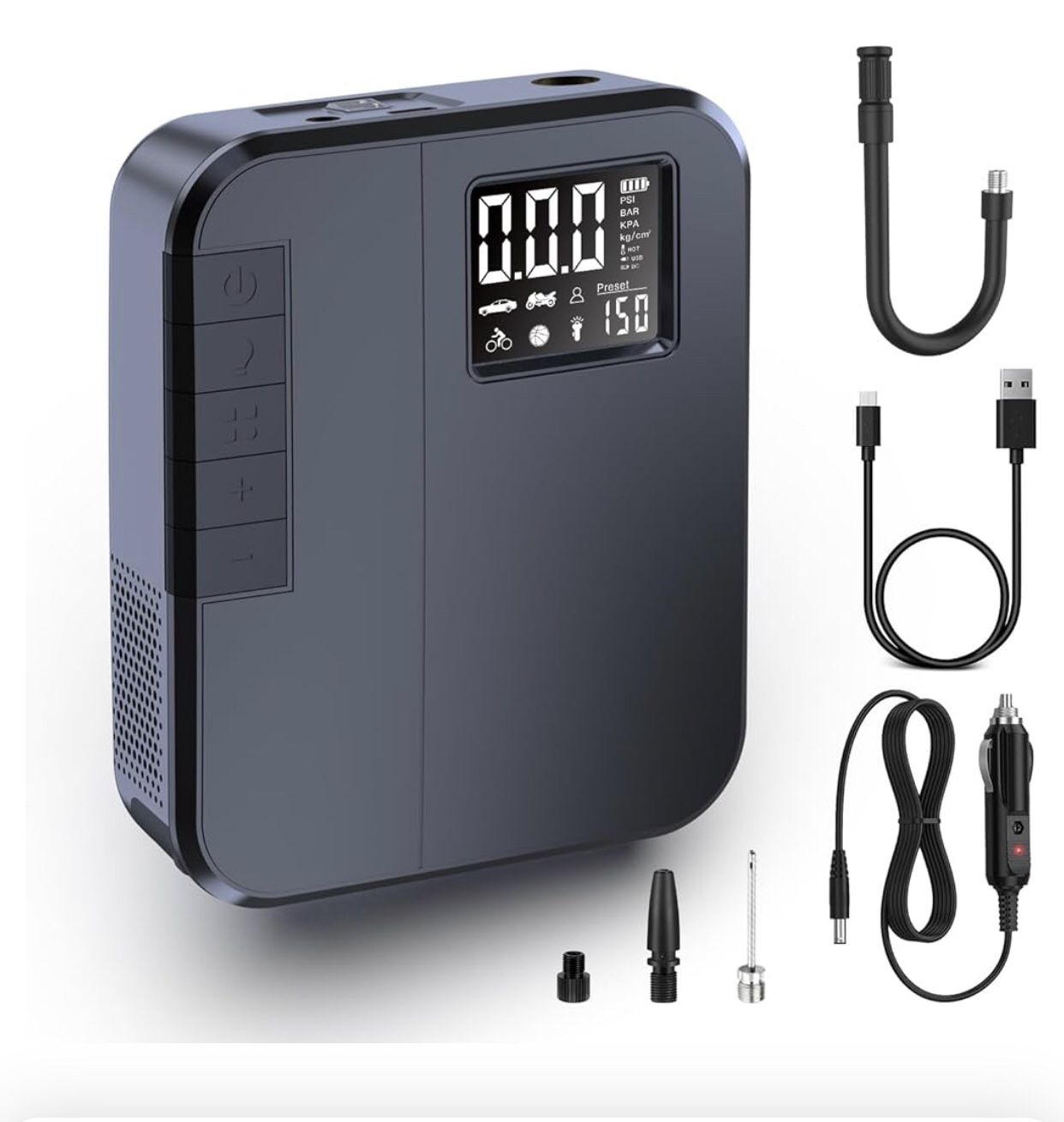 Tire Inflator Portable Air Compressor,