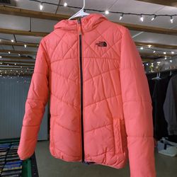 Girls North Face Jacket Double Sided