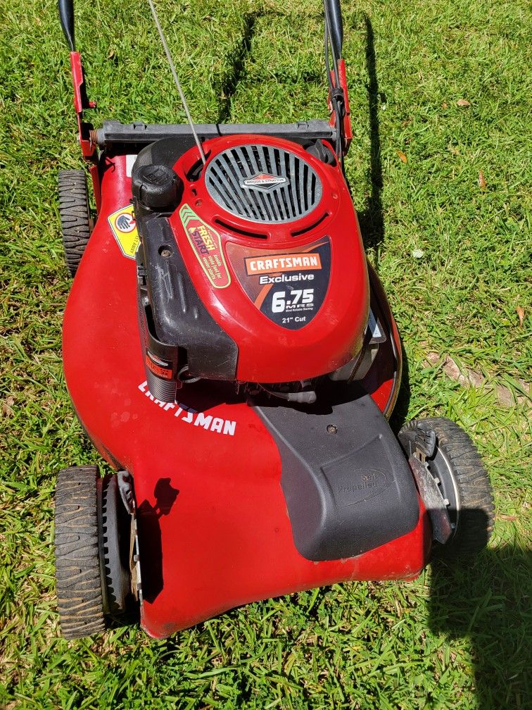 Craftsman exclusive 21’ self propelled mower