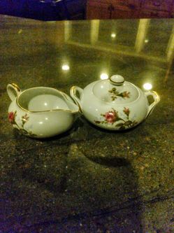 Vintage Porcelain Cream And Sugar