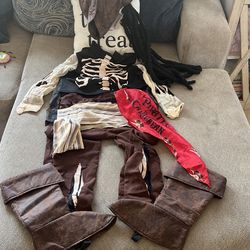 Captain Jack Sparrow Complete Costume - From Disney Parks