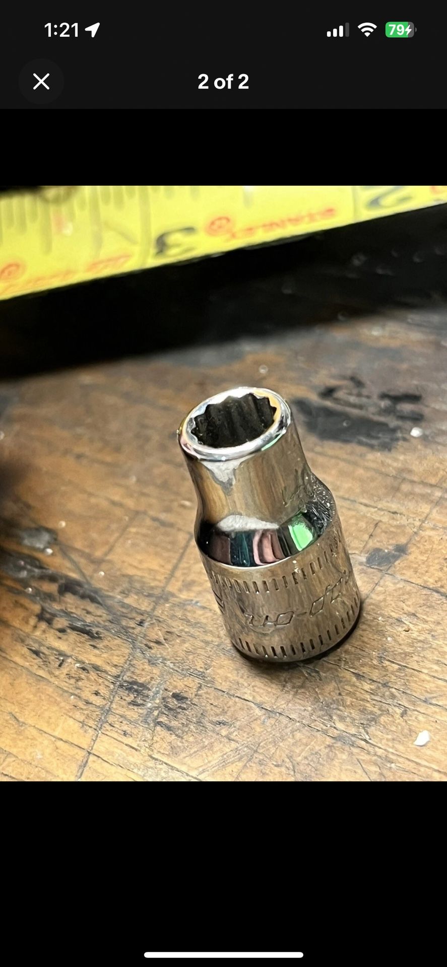 Snap on TMMD6 1/4" Drive 12 Point metric 6mm Shallow Socket USA