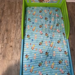 Coco Melon toddler Bed With Mattress 