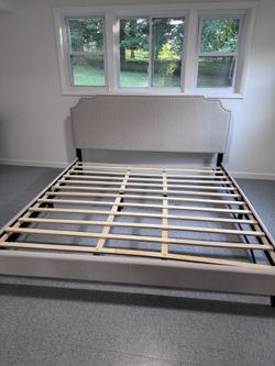 King upholstered Headboard and frame