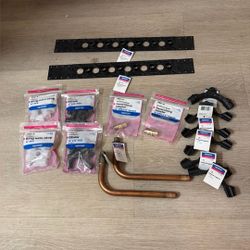 Uponor PEX-A Plumbing Lot – Fittings, Supports, Stub Outs (New) 