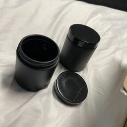 Six Sleek Black storage containers 