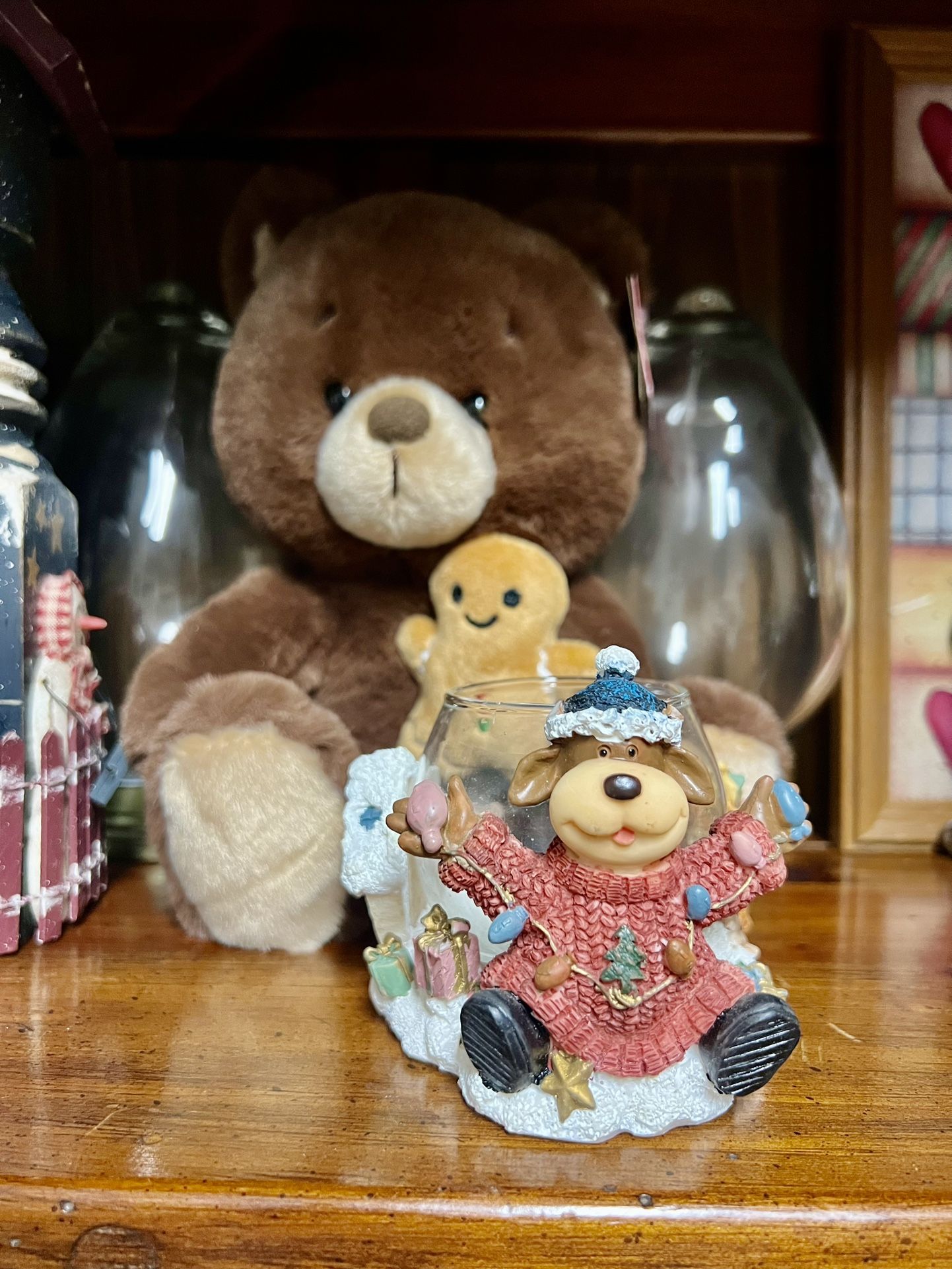 Candle Holder Christmas Themed