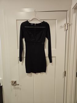 Bebe Longsleeve Mini Cocktail Dress