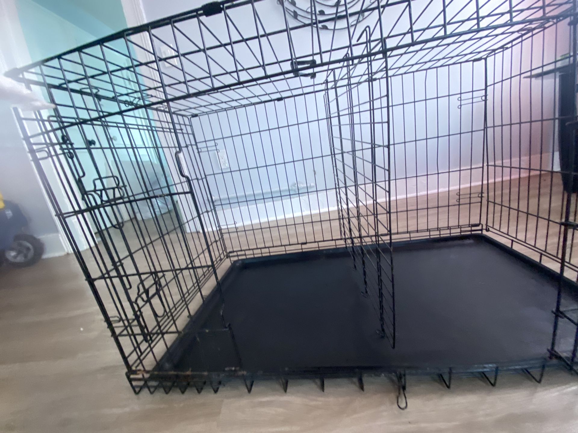 Dog Cage With Middle Divider