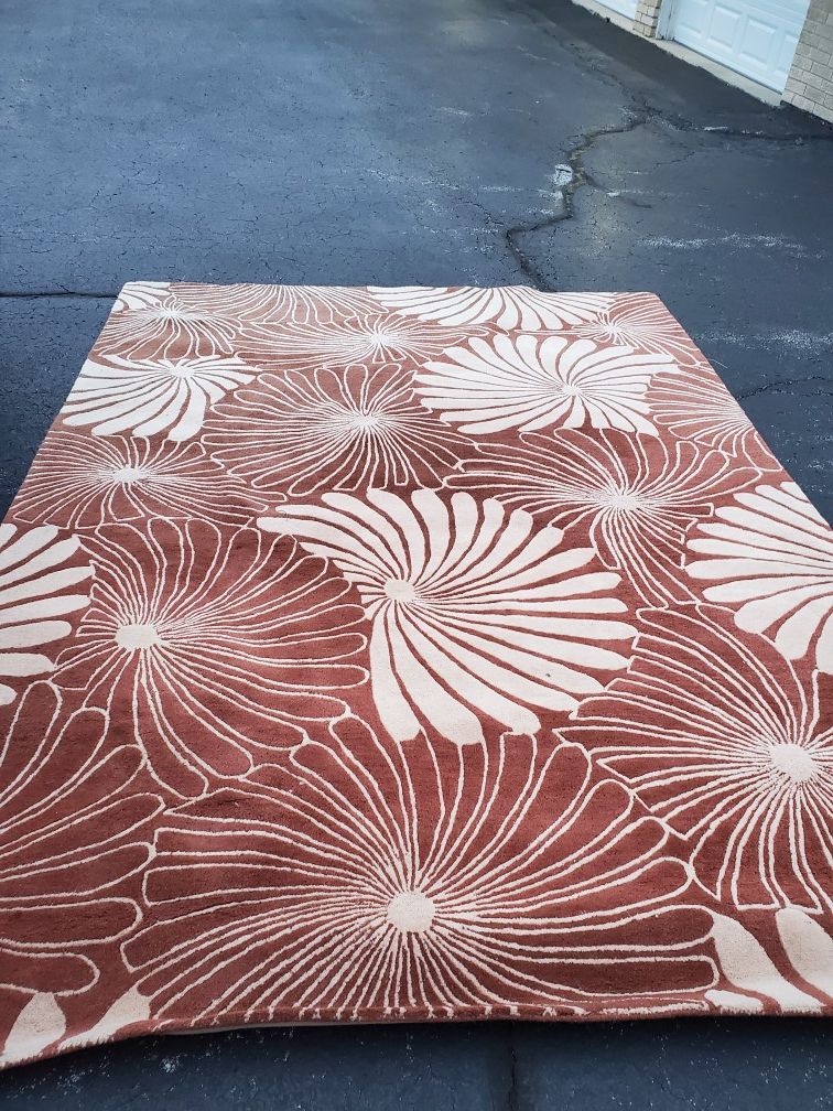 Large heavy decorative carpet