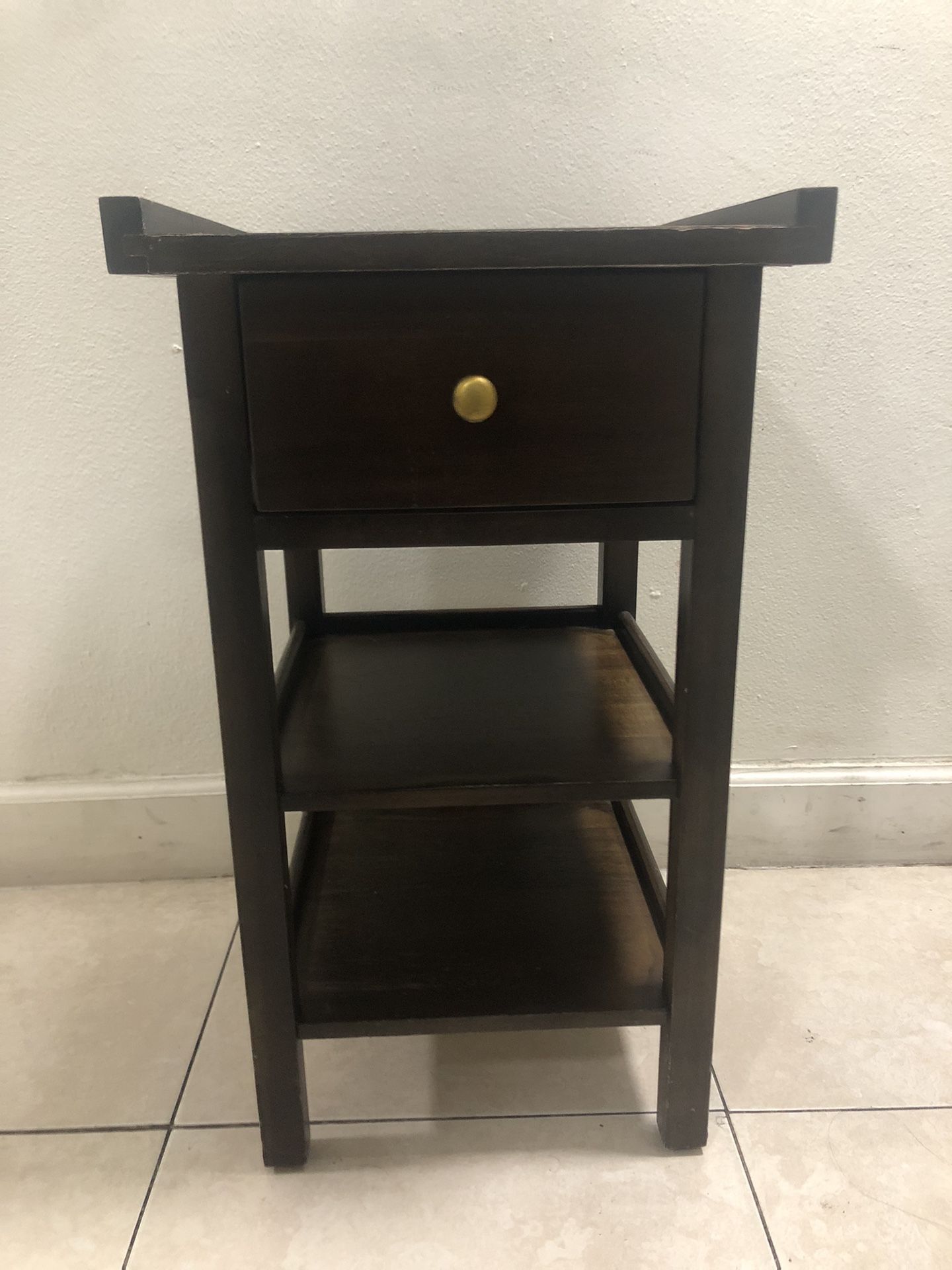 Small Brown Side Table 