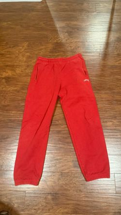 (100% AUTHENTIC) Red Stussy Cuffed Sweatpants