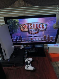 Ps4 with controller  play station 4