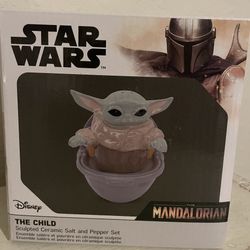 The Mandalorian Grogu The Child Salt And Pepper Shakers 
