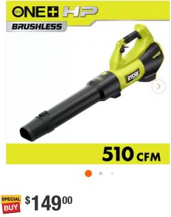 Shop RYOBI ONE+ HP 18V Brushless Cordless 130 MPH 510 CFM Leaf Blower (Tool Only